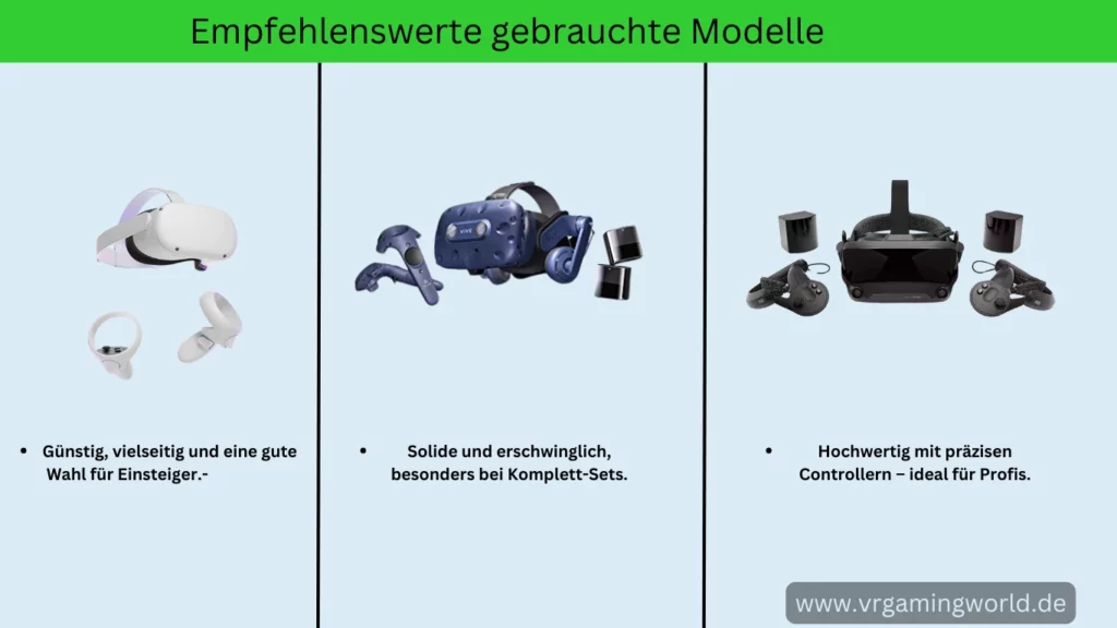 Gute gebrauchte VR Headsets Gründe